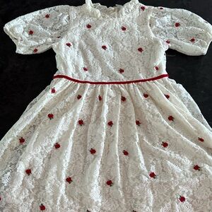 Off white/cream girls dress. Janie and Jack.